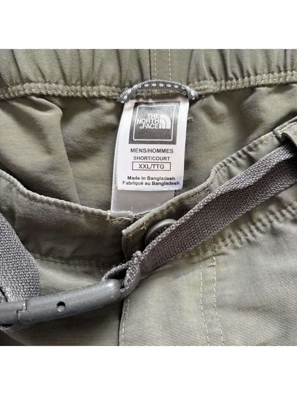 The North Face Men’s Ripstop Convertible Zip Off Cargo Hiking Pants,  Green XXL